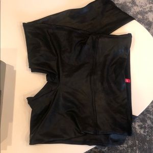 Spanx Faux leather black and brown.  Small